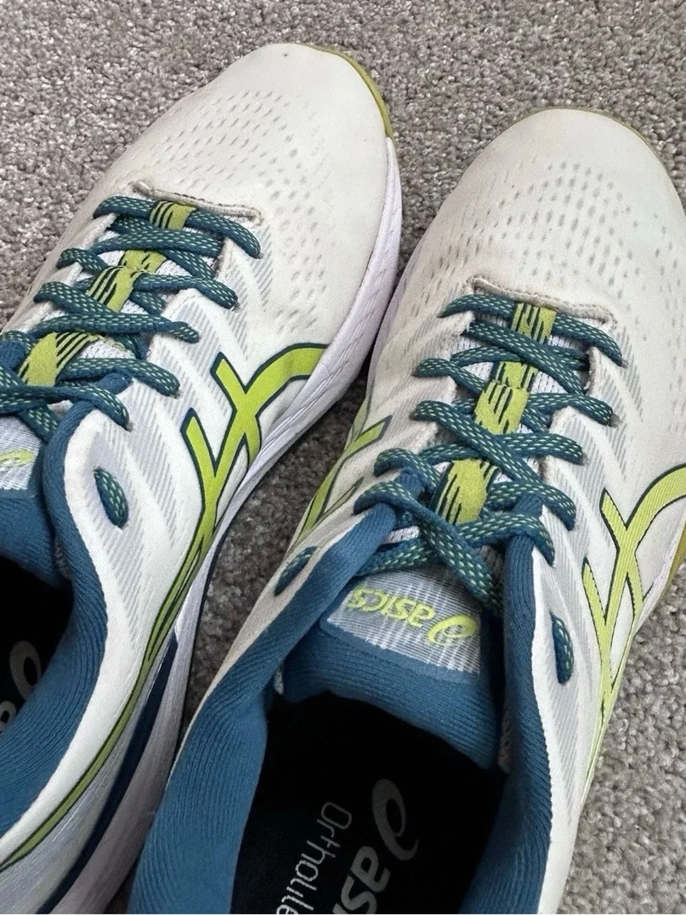 ASICS GEL-Kayano Ace Spikeless Size 11 Golf Shoes Men's White/Neon Lime 1111A209